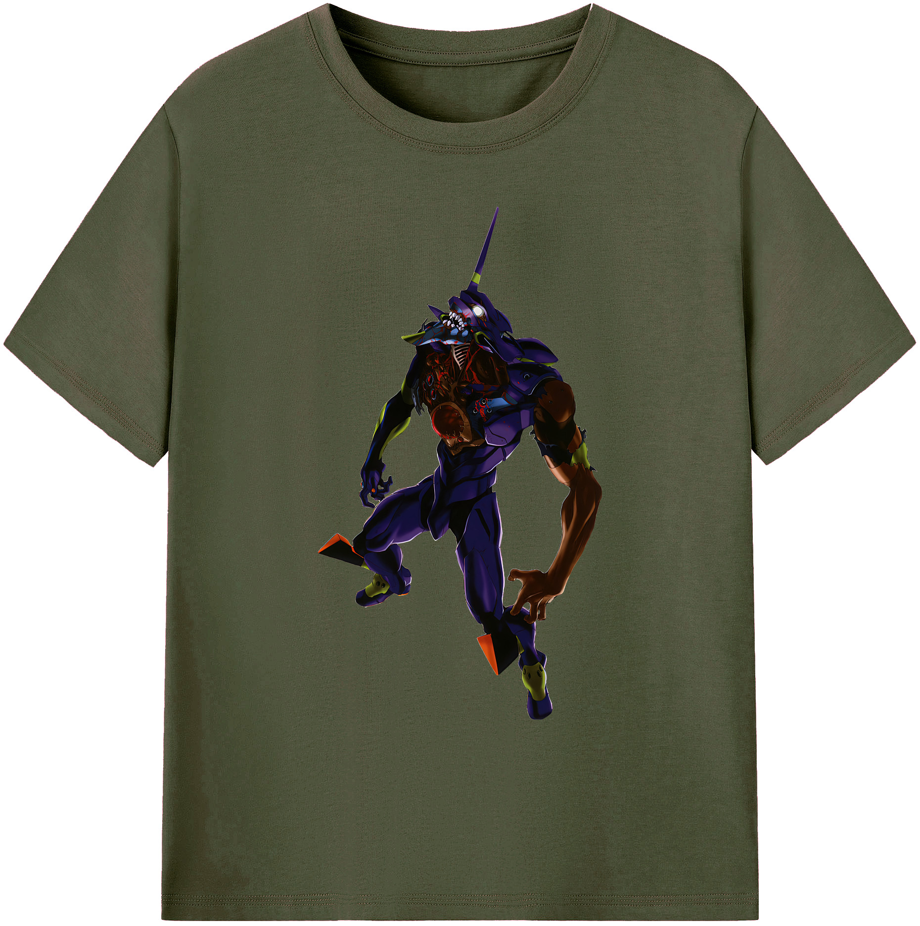 （画像用） EVA 新世紀エヴァンゲリオン 綿100％ メンズ半袖Tシャツ｜肌触りやわらか＆通気性